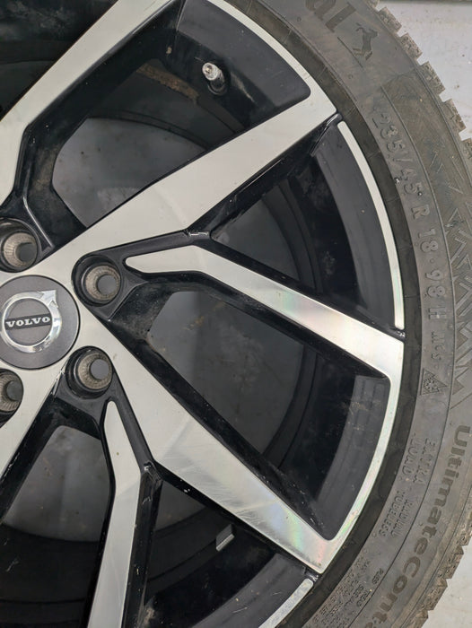 2021 Volvo V60 T6 R-Design Y Spoke Black Diamond Cut Wheel 8 X 18 Et 42 31471311