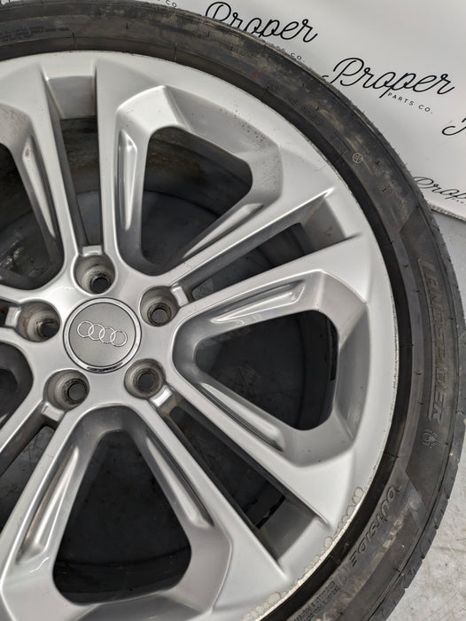 2015-2018 Audi 8U Q3 Aluminum Double 5 Spoke Wheel Set 8.5J X 19 Et 36 8U0601025AD