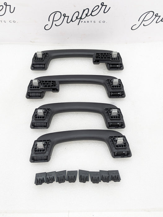 BMW F30 335xi 340xi 330xi 328xi M Sport Black Upper Headliner Roof Grab Handle Set