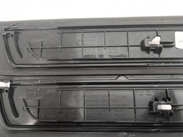 BMW G22 430ix 440ix M Sport Left/Right Driver/Passenger Door Sill Trim Set Pair 8077315 *DAMAGED*