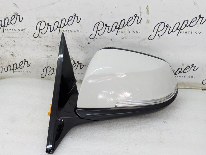 BMW F36 F32 F33 440xi 435xi 428xi 430xi M Sport Left/Driver Side View Mirror W/Blind Spot Alpine White (300)
