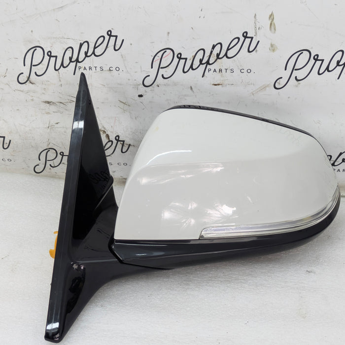 BMW F36 F32 F33 440xi 435xi 428xi 430xi M Sport Left/Driver Side View Mirror W/Blind Spot Alpine White (300)