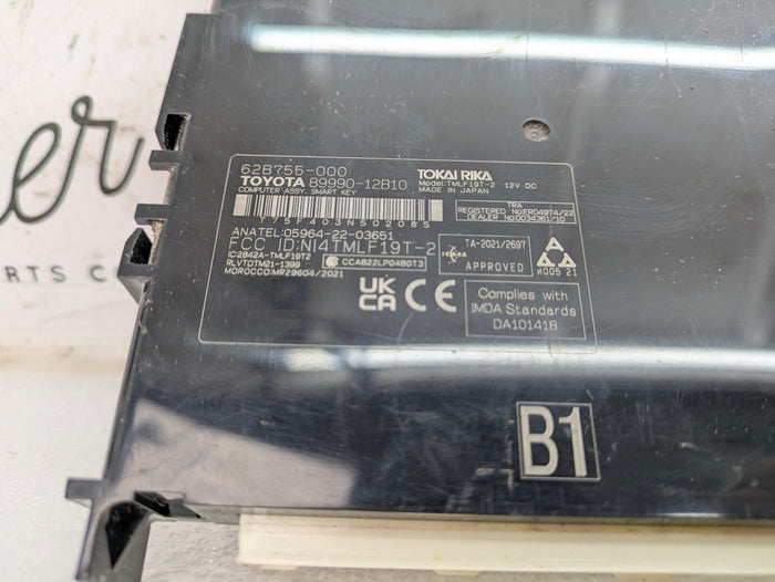 Toyota GZEA14 GR Corolla Smart Key Computer Control Module 89990-12B10