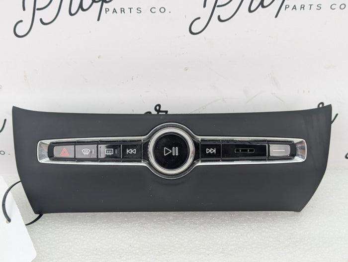 2021 Volvo V60 T6 R-Design Radio Control Panel W/Hazard Lights & Defroster Button 31398845