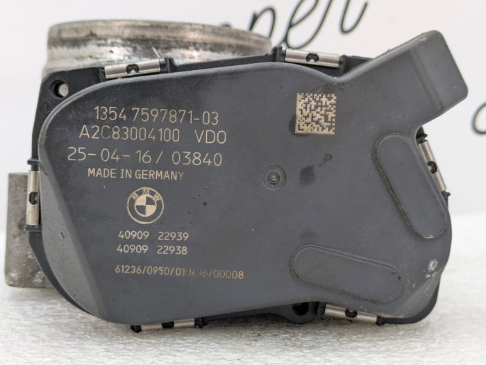 BMW F36 F30 F32 F33 F34 435xi 435i 335xi 335i  N55 Engine Throttle Body 7597871