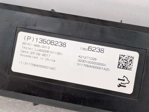 Chevrolet C7 Corvette Stingray HVAC AC/Air Conditioning/Heating Control Module 13506238 *NOTE*