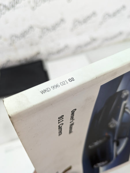 Porsche 996 911 Carrera 4 Cab Owners Manual W/Booklet Case & Vehicle Info Books Wkd99602102