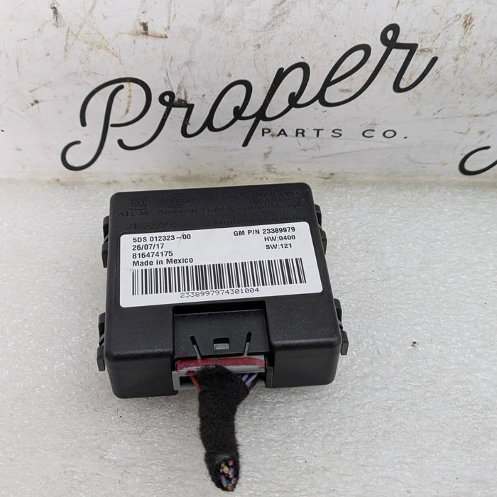 2018 Chevrolet 6th Gen Camaro 2SS Ambient Interior Light Lamp Control Module 23389979