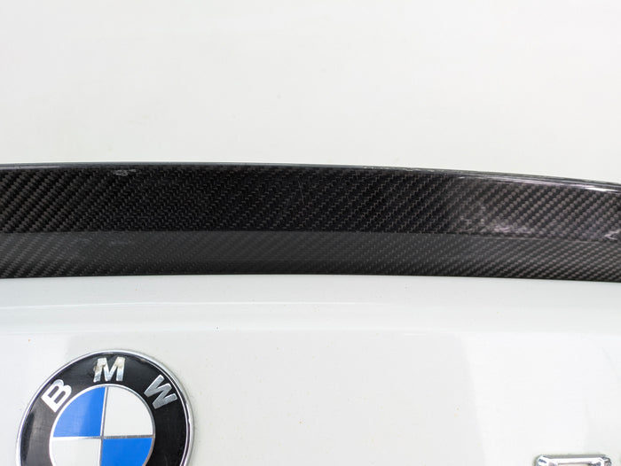 BMW E92 M3 335i 328i LCI Coupe Trunk Lid W/Aftermarket Spoiler Alpine White (300) 41627254428