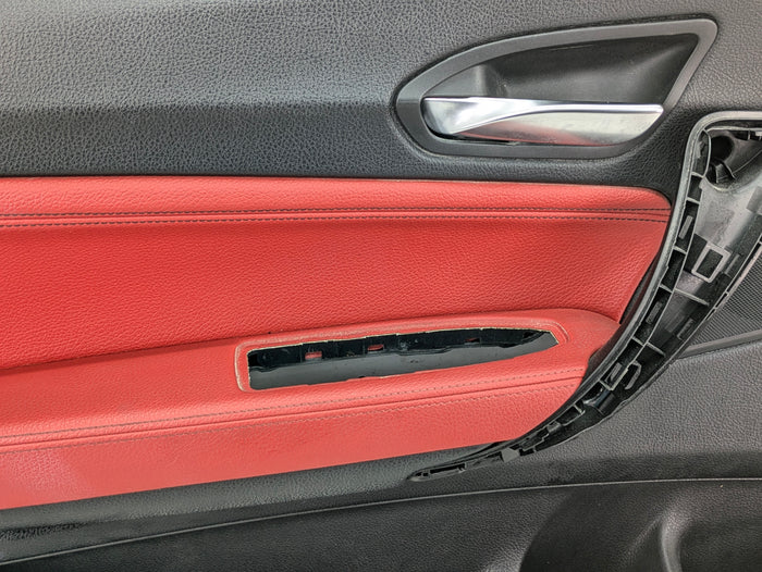 BMW F22 228xi M235xi 230xi M240xi Left/Driver Side Front Coral Red Interior Door Panel Card 7268403