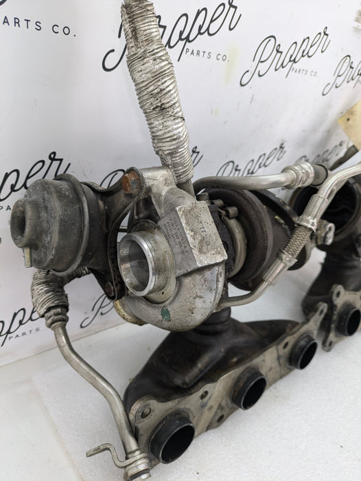 BMW E82 E88 E90 E92 E93 135i 335i N54 Turbo Chargers Exhaust Manifold Pair *CORE* 7583865