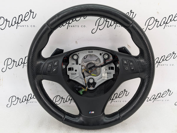 BMW E90 E91 E92 E93 335i 335iS M Sport Steering Wheel & Steptronic Paddle Shifters 7844017