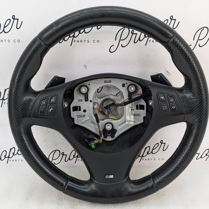 BMW E90 E91 E92 E93 335i 335iS M Sport Steering Wheel & Steptronic Paddle Shifters 7844017