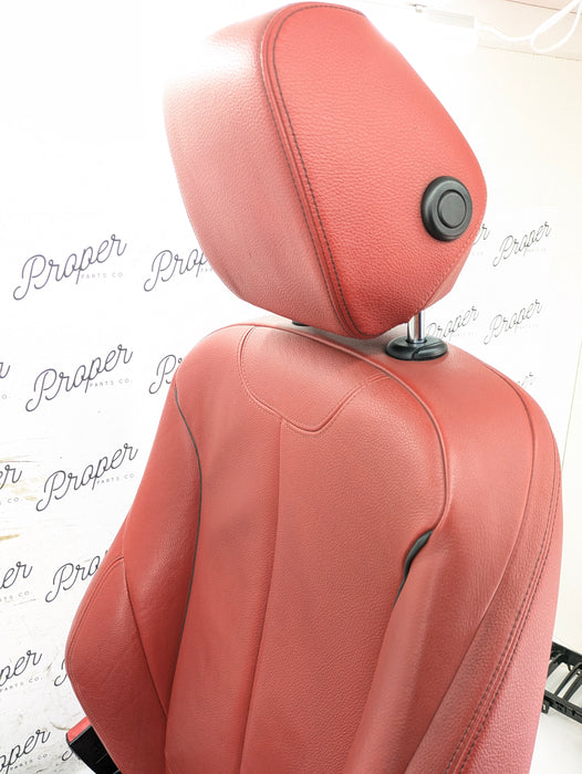 BMW F30 335xi M Sport Complete Red Interior Swap Kit Set Leather Coral Red Door Cards & Seats