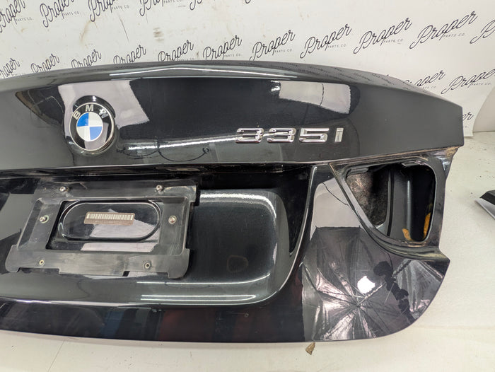 BMW E90 335xi 330xi 328xi 325xi 323i M3 LCI Trunk Lid Black Sapphire Metallic (475)