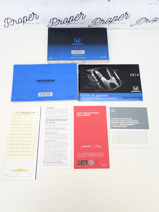 2014 Honda Civic Si Owners Manual Navigation Warranty Book Literature