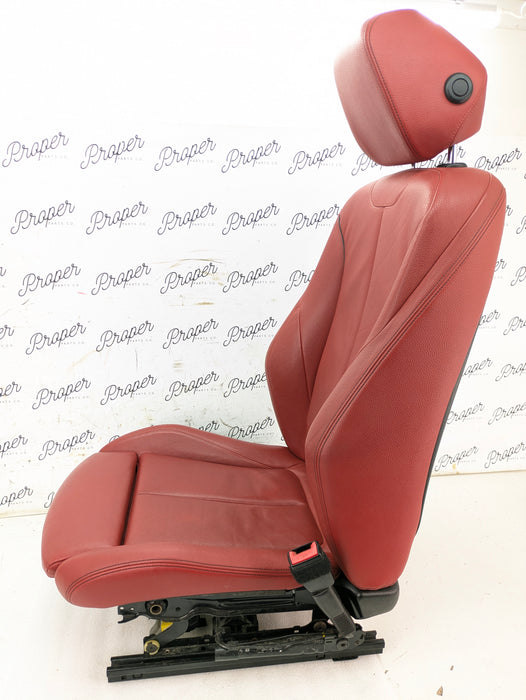 BMW F30 335xi M Sport Complete Red Interior Swap Kit Set Leather Coral Red Door Cards & Seats