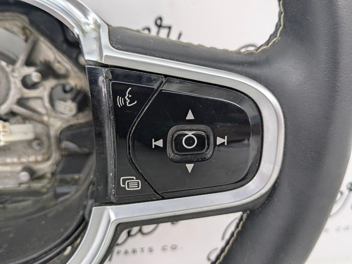 2021 Volvo V60 T6 R-Design Black Leather Steering Wheel & Buttons 32288776