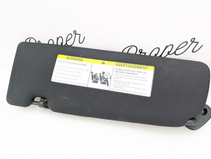 BMW E82 135i 128i Front Left/Driver Side Black Vinyl Sun Visor 7252483 *NOTE*