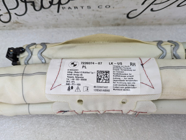 BMW F30 F80 335xi 340xi 330xi 328xi M3 Right/Passenger Side Curtain Roof Airbag 7239374