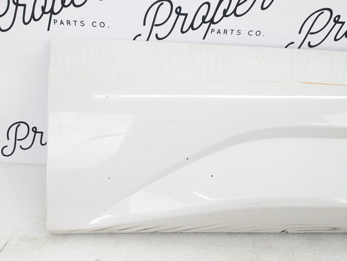 2016-2018 Audi 8U Q3 Rear Right Lower Door Molding Trim Cortina White 8U0853970