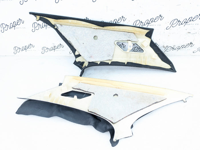 BMW E46 M3 330ci 328ci 325ci 323ci Coupe Left/Right C Pillar Set Black 8222621/8222622 *DAMAGED*
