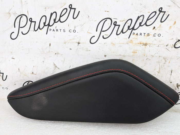 2018 Chevrolet 6th Gen Camaro 2SS Right/Passenger Side Black Leather/Red Stitching Knee Pad *DAMAGED*