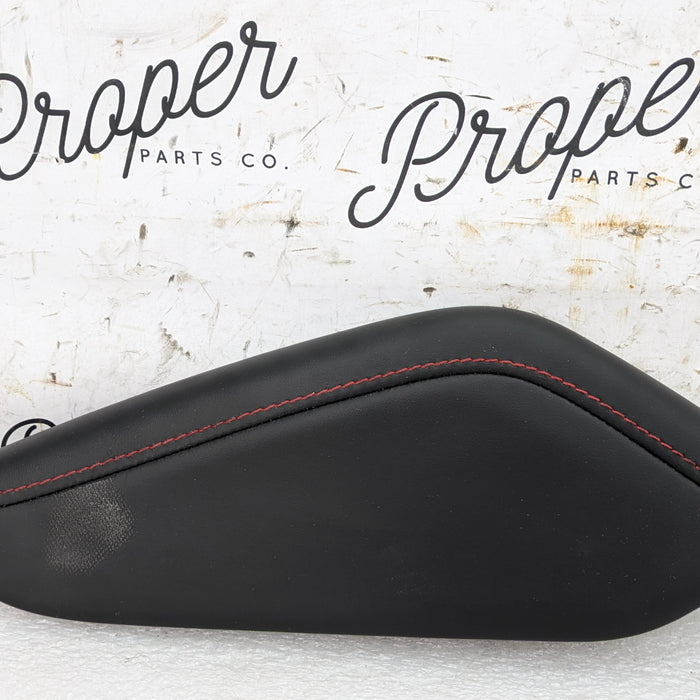 2018 Chevrolet 6th Gen Camaro 2SS Right/Passenger Side Black Leather/Red Stitching Knee Pad *DAMAGED*