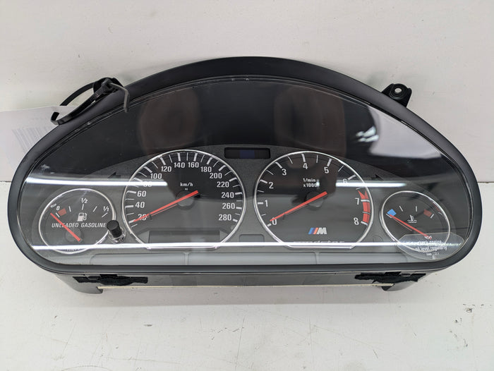 BMW Z3 M Roadster 3.2 Instrument Gauge Cluster Speedometer KMH Canadian 90K 2496306
