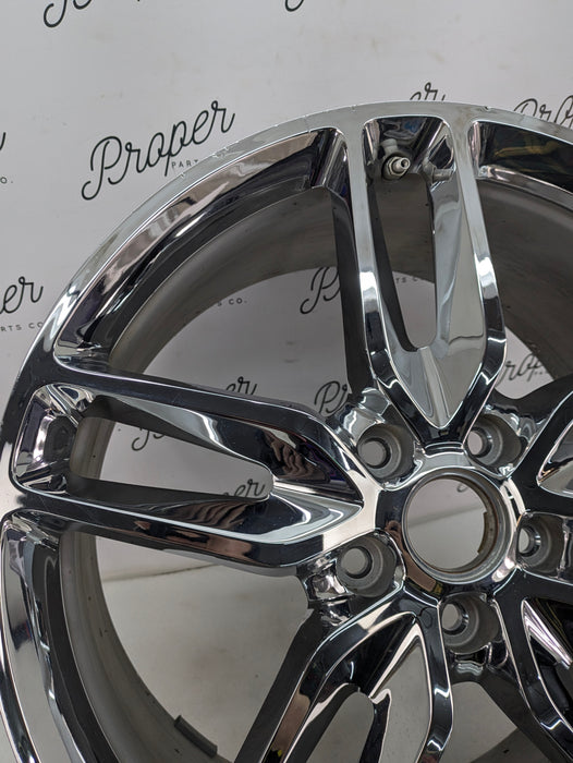 Chevrolet C7 Corvette Stingray Rear Wheel Rim Chrome Split 5-Spoke 20