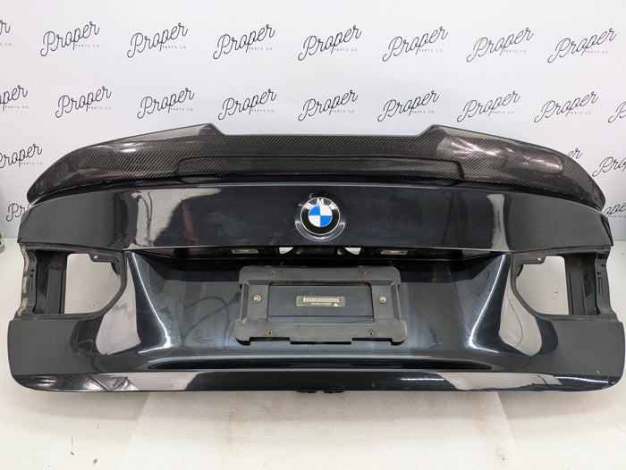 BMW F30 335xi M3 340i 330i 328i 320i Trunk Lid & Spoiler Black Sapphire Metallic (475) 41007288757 *NOTE*