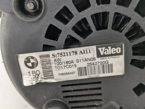 BMW E90 E91 E92 325XI Valeo Alternator 180 Amp Power Generator ~ S11An06 ~ 7521178