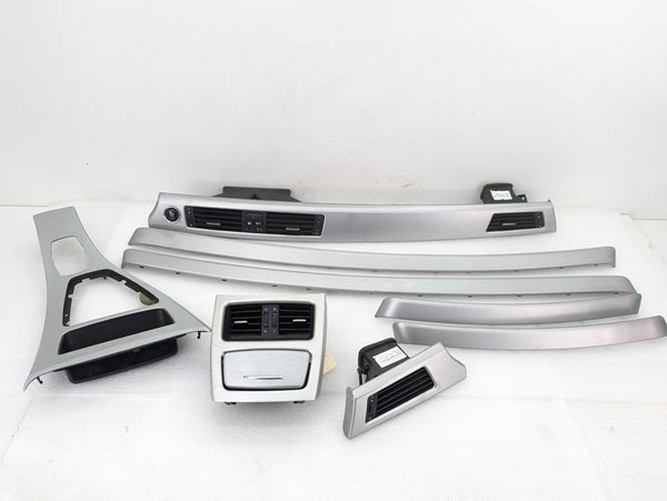 BMW E92 335xi 335i 328xi 328i Coupe Brushed Aluminum iDrive Interior Trim Set *DAMAGE*