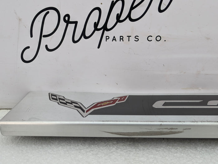 Chevrolet C7 Corvette Stingray Left/Right Side Door Sill Trim Scuff Plate 22789326 *DAMAGED*