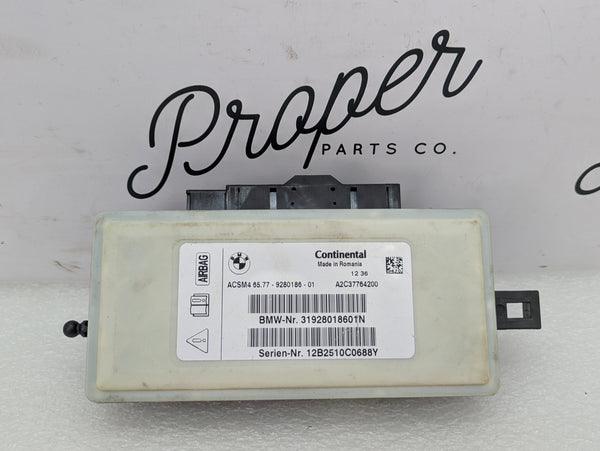 BMW F30 335xi Dashboard Airbag Control Module 9280186 *NOTE*