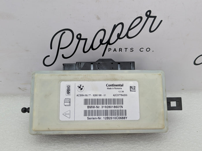 BMW F30 335xi Dashboard Airbag Control Module 9280186 *NOTE*