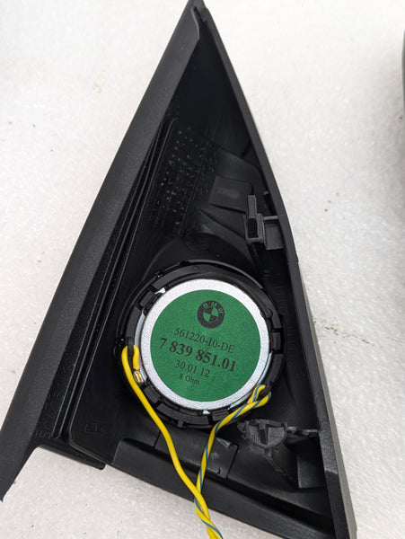 BMW E92 E93 335xi 328xi M3 Left/Right Front Door Individual Audio Tweeters W/Trim 7839851/7184197/7184198