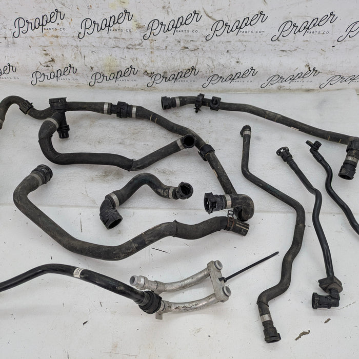 BMW F32 440xi 440i Radiator Coolant Hose Line Set 8633480/8600882/8634283
