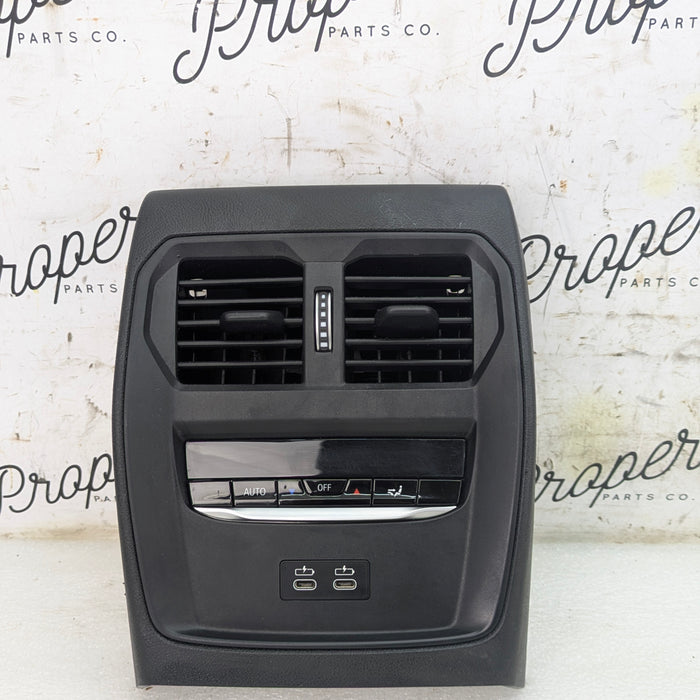 BMW G22 G23 G20 G26 430ix 330ix 330ex Rear Center Console Vent Climate Control Switch Panel & USB-C Ports 8711938/9493012/6806816