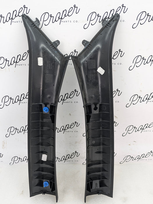 BMW E93 335is 335xi 335i 328xi 328i M3 Black Left/Right A Pillar Trim Set 7129311/7129312