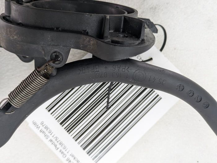 BMW E46 328i 323i M52TU Drive By Cable Accelerator Gas Pedal Shaft & Bracket 1163875/1163876