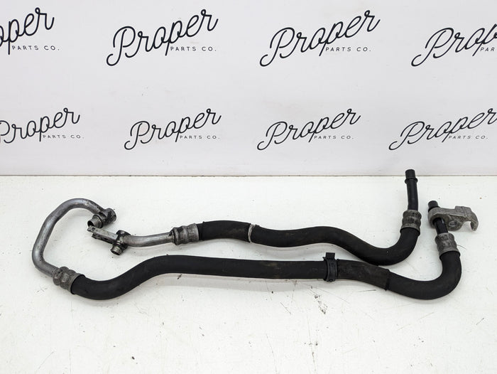 BMW E88 E82 135i N55 N54 Engine Oil Cooler Flow & Return Lines Hoses Set Pair 7573273/7573274