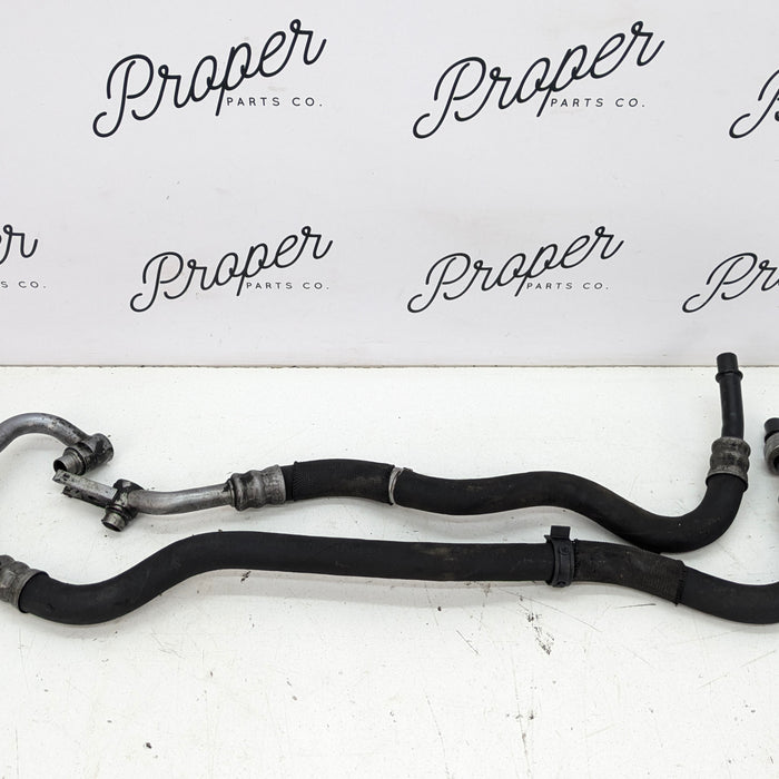 BMW E88 E82 135i N55 N54 Engine Oil Cooler Flow & Return Lines Hoses Set Pair 7573273/7573274