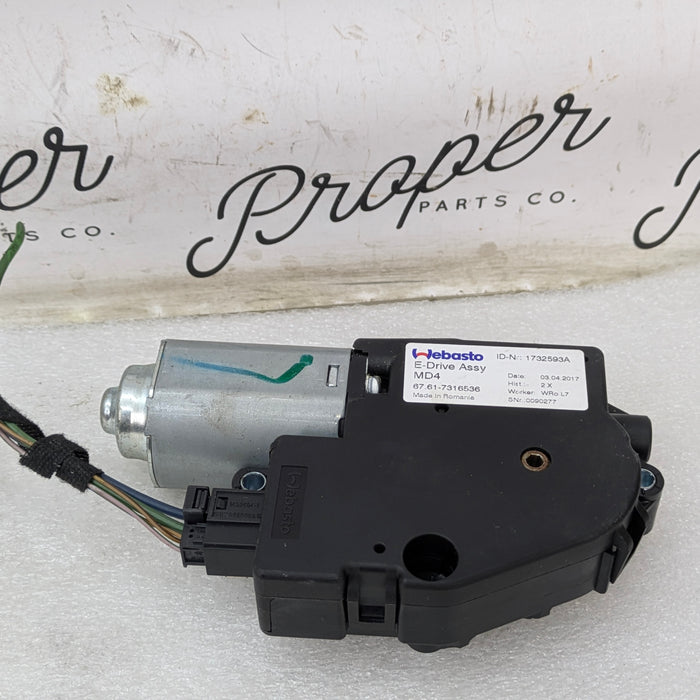 BMW F32 430xi 440xi Sunroof Drive Motor 7316536