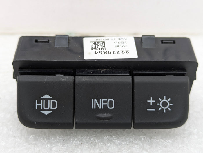 Chevrolet C7 Corvette Stingray Dashboard Head Up Display/HUD/Mirror/Info Switch 92256897/22779854