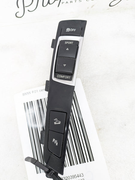 BMW F01 Center Console Driver Mode Control Multi Switch Park Distance & Hill Descent 9201486