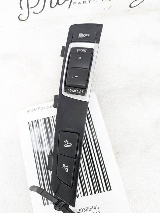 BMW F01 Center Console Driver Mode Control Multi Switch Park Distance & Hill Descent 9201486