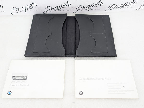 BMW Z3 M Roadster Removable Hardtop & Business Radio/Tape Player Owners Manuals W/Case