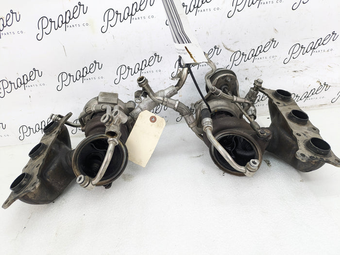 BMW E82 E88 E90 E92 E93 135i 335i N54 Turbo Chargers Exhaust Manifold Pair *CORE* 7583865