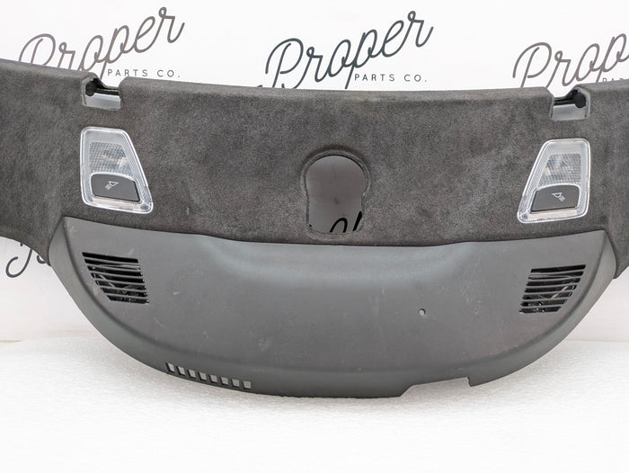 Chevrolet C7 Corvette Stingray Upper Windshield Headliner Suede Trim Panel W/Anti-Theft Alarm Sensor 23345041